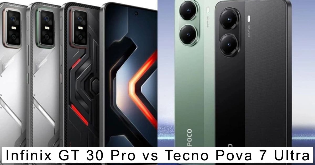 Infinix GT 30 Pro vs Tecno Pova 7 Ultra