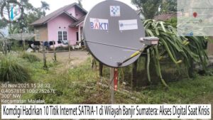 Internet Satelit SATRIA-1 di Lokasi Banjir Sumatera